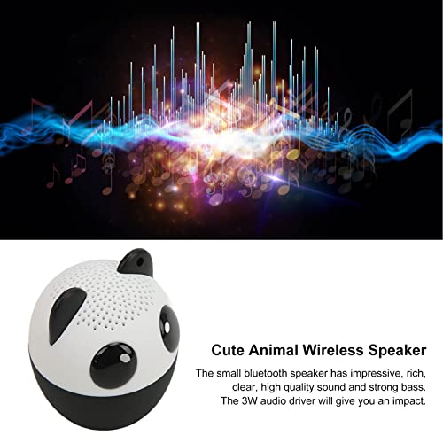 Cute Animals Wireless Speakers, Pet Mini Speaker Compact Ultra Portable Powerful 3W Audio Driver Gift with Selfie Function for Kids(Panda)