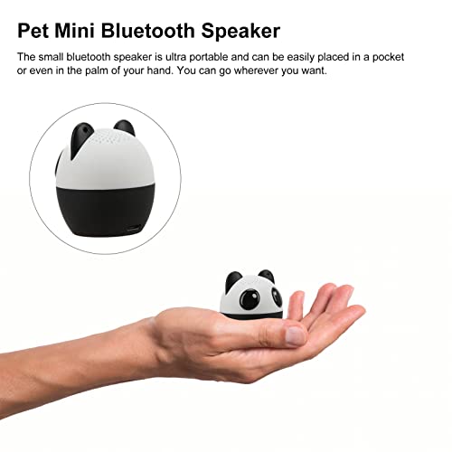 Cute Animals Wireless Speakers, Pet Mini Speaker Compact Ultra Portable Powerful 3W Audio Driver Gift with Selfie Function for Kids(Panda)