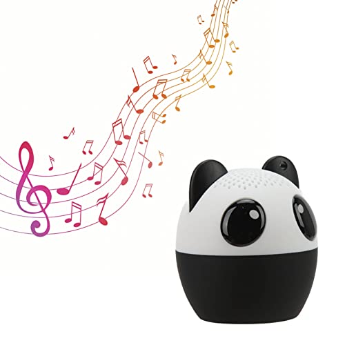 Cute Animals Wireless Speakers, Pet Mini Speaker Compact Ultra Portable Powerful 3W Audio Driver Gift with Selfie Function for Kids(Panda)