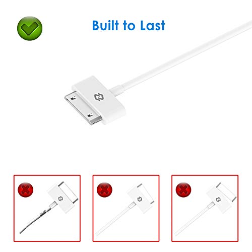 JETech USB Sync and Charging Cable Compatible iPhone 4/4s, iPhone 3G/3GS, iPad 1/2/3, iPod, 3.3 Feet, 3-Pack