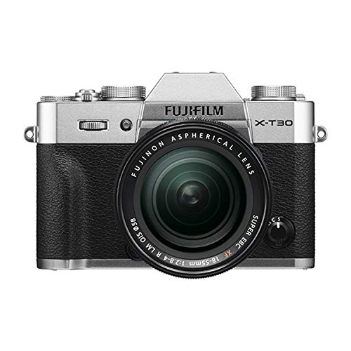 Fujifilm X-T30 Mirrorless Digital Camera w/XF18-55mm Kit - Silver