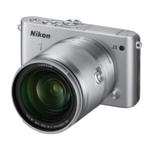 nikon 1 j3 & 10 fold zoom kit the interchangeable lens 1 nikkor virtual reality 10-100mm f / 4-5.6″ sets. silver japan model
