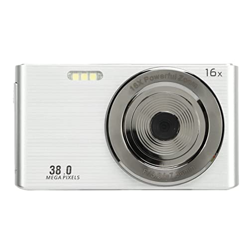 2.4 Inch Digital Camera, Portable Compact Camera, 16X Digital Zoom, 1080P 38 Million Pixels, Built in Fill Flash, USB Data Transfer, Suitable for Teenage Beginners