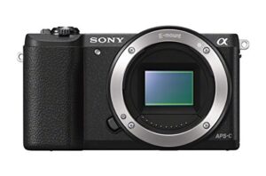 sony a5100 mirrorless digital camera with 3-inch flip up lcd – body only (black)