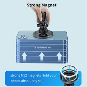 PLDHPRO Magnetic Phone Holder for MagSafe Car Mount [Powerful Magnets] 360° Adjustable Car Dashboard and Air Vent Hands Free iPhone Car Holder Mount Fit iPhone14 13 12 Pro Plus Max Mini