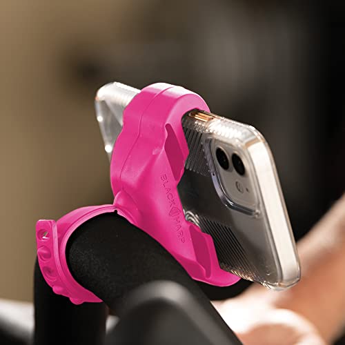 Black Harp Pink Phone Holder for Peloton Bike - Peloton Accessories for Women - Silicone Peloton Phone Holder Compabitle with iPhone and Other Smartphones