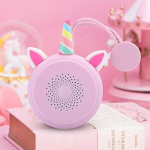 Bluetooth Speaker Pink Waterproof, Unicorn Cartoon Wireless Bluetooth Portable Speaker Desktop Wireless Music Player for Camping/Beach/Sports/Shower