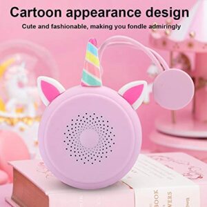 Bluetooth Speaker Pink Waterproof, Unicorn Cartoon Wireless Bluetooth Portable Speaker Desktop Wireless Music Player for Camping/Beach/Sports/Shower