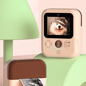 KUIDAMOS Children Print Camera, Children Digital Camera 1500 MAh High Capacity Battery IPS Color Screen Mini Picture Rich Layered for Children Toy