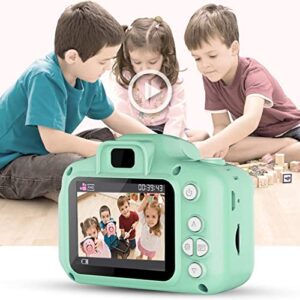 Kids HD 1080P Digital Camera - Children's Digital Camera 2.0 LCD Mini Camera HD 1080P Children's Sports Camera Gift for Boys Girls, Green