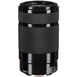 Sony E 55-210mm f/4.5-6.3 OSS Lens (Black) (SEL55210/B) + Filter Kit + Lens Cap Keeper + Cleaning Kit + More (Renewed)