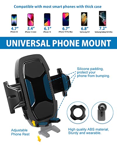 Cartist Car Phone Holder Mount Fit for Toyota RAV4 2019-2023 Accessories Adjustable Air Vent Mount Holder Cradle (ONLY Fit Danger Button Have Knob Dial) Compatiable with All Smartphones