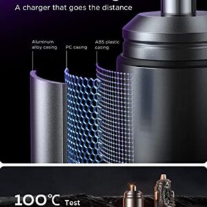 2 Pack USB C Car Charger, 30W+30W Dual Port USB C Car Charger Fast Charging [All Metal & Mini] USB Cigarette Lighter Adapter for iPhone 14/14 Pro/Samsung S23 S22/iPad/Google Pixel