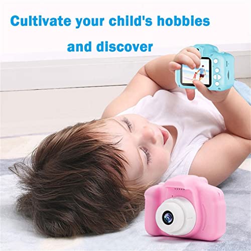 HD 1080P Digital Camera for Kids - 2.0 LCD Mini Camera Children's Sports Camera - Digital Rechargeable Cameras Toddler Educational Toys - Mini HD Kids Sports Camera for Birthday Festival Gifts (Pink)