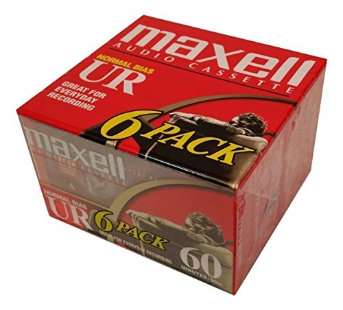 Maxell(R) Cassette Audio Tape, 60-Minute Normal Bias Standard, Pack Of 6 (Discontinued by Manufacturer)