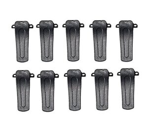 set of 10 replacement radio belt clip clamp clinch hook bracket for baofeng two way radio h777 bf-666s bf-777s bf-888s bf-999s