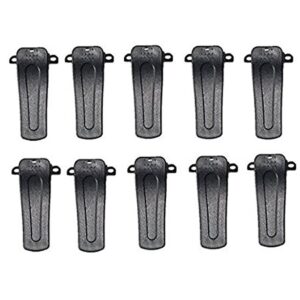 Set of 10 Replacement Radio Belt Clip Clamp Clinch Hook Bracket for Baofeng Two Way Radio H777 BF-666S BF-777S BF-888S BF-999S