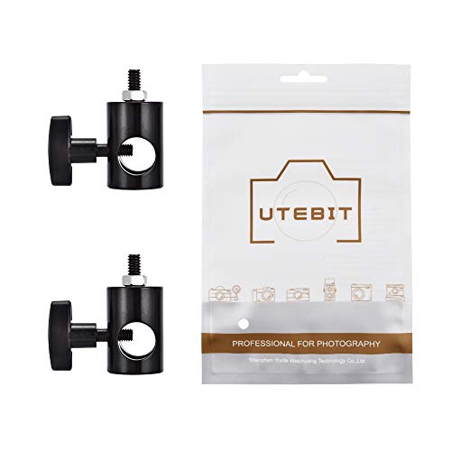 UTEBIT 2PCS Rapid Adapter Convert with 1/4" Screw DSLR Mount Bracket Multi Functional Mount Bracket Adapter, Photo Studio, Light Stand Tip Boom Arm Photo Studio Photography Accessory