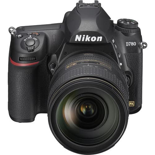 Nikon D780 24.5 MP Full Frame DSLR Camera with 24-120mm Lens (1619) - Video Bundle - W/Sandisk Extreme Pro 64GB Card + Rode Mic + 4K Screen + Headphones + Extra Battery + Nikon Case + More (Renewed)