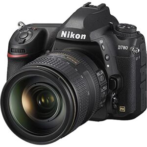 Nikon D780 24.5 MP Full Frame DSLR Camera with 24-120mm Lens (1619) - Video Bundle - W/Sandisk Extreme Pro 64GB Card + Rode Mic + 4K Screen + Headphones + Extra Battery + Nikon Case + More (Renewed)