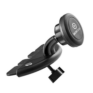 wixgear cd slot magnetic car mount holder for car, for cell phones and mini tablets with fast swift-snap technology, (will not fit all cd slots)