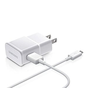 samsung oem adapter with usb sync charging cable – non-retail packaging – white