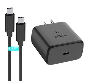 samsung super fast charger type c 45w gan power usb c charger pps/pd charging block & 6.6ft cable for samsung galaxy s23 ultra/s23/s23+/s22/s22 ultra/s22+/note 20/s20/s21/s10, galaxy tab s7/s8