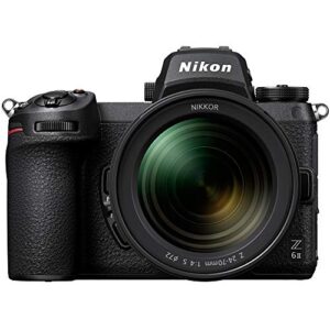 nikon 1663 z6ii mirrorless camera full frame fx body with nikkor z 24-70mm f/4 s lens kit (renewed)