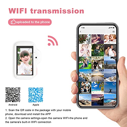 Touch Screen Camera, Children Digital Camera, Al Smart Face Recognition, for Recording