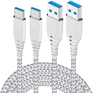 long usb c charger cable 10ft 2pack,type c charger cord for samsung galaxy a13 a14 a53 5g/a52 5g/a42 5g/a12/a71 5g/a50 a2 moto motorola g100/g pure/g stylus 5g/power 2022 2021 2020,edge,fast charge