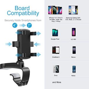 BelleViewWay Car Phone Holder Mount Upgrade 360-Degree Rotation Universal Car Cell Phone Holder Multi-Function Compatible w/ Smartphones iPhone Galaxy (Upgrade 360-Degree)