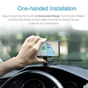 BelleViewWay Car Phone Holder Mount Upgrade 360-Degree Rotation Universal Car Cell Phone Holder Multi-Function Compatible w/ Smartphones iPhone Galaxy (Upgrade 360-Degree)