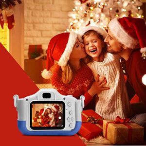 TOUMENY Digital Camera for Toddlers, Hd Mini Camera, Front and Rear Dual Lens 4000W Recordable, Digital Camera for 3 5 8 10 12 Year Old Boys and Girls, Birthday