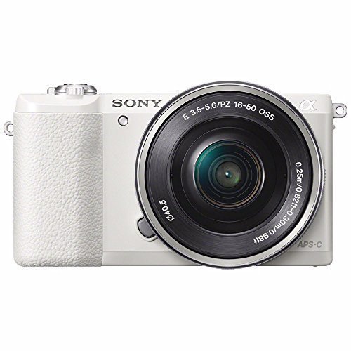 Sony Alpha a5100 Mirrorless Digital Camera with 16-50mm Lens (White) + Sony E 55-210mm f/4.5-6.3 OSS E-Mount Lens 16GB Bundle 22 - International Version (No Warranty)