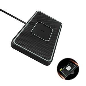 wireless charger,sanmido wireless car charger charging pad 10w wireless phone charger non slip qi fast charger pad android cell phone wireless charging mat galaxy21/20s9s10s8note10 (c1p)