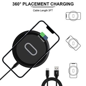 15W Wireless Charger for Google Pixel 7 Pro/6 Pro/5/5xl/4xl,Fast Qi Phone Wireless Charging Pad for Samsung Galaxy S23 Ultra/ S23+/S22 S21 S20 Plus/Note 20,iPhone 14 Plus/14 Pro Max/13/12/11/X/8 Plus