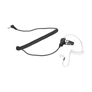 yolipar 3.5mm surveillance single-wire listen only earpiece walkie talkie with covert tansparent acoustic tube headset police law enforcement for speaker mics