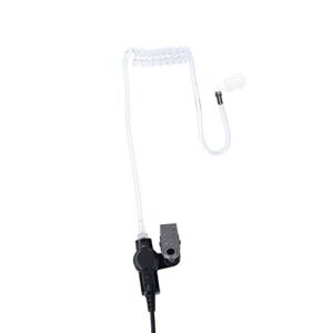 Yolipar 3.5mm Surveillance Single-Wire Listen Only Earpiece Walkie Talkie with Covert Tansparent Acoustic Tube Headset Police Law Enforcement for Speaker mics