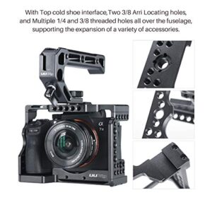 Camera Cage for Sony A7III/A7RIII/M3 Standard Arca-Style Quick Release Plate + Top Handle Grip Accessory Kits for Sony a7iii Series