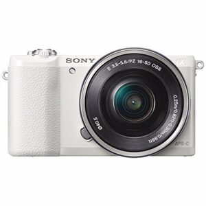 Sony Alpha a5100 Mirrorless Digital Camera with 16-50mm Lens (White) + Sony E 55-210mm f/4.5-6.3 OSS E-Mount Lens 32GB Bundle 20 - International Version (No Warranty)