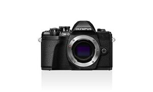 olympus om-d e-m10 mark iii micro four thirds system camera, 16 megapixels, image stabilizer, electronic viewfinder, 4k video, black