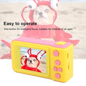 Kids Digital Dual Camera, HD Digital Video Camera Toy Little Kids, for Leisure and Entertainment for Kids for More Creative Ways(Pink (no Memory Card))