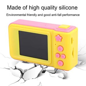 Kids Digital Dual Camera, HD Digital Video Camera Toy Little Kids, for Leisure and Entertainment for Kids for More Creative Ways(Pink (no Memory Card))