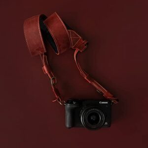 MegaGear SLR, DSLR Sierra Series Genuine Leather Camera Shoulder or Neck Strap