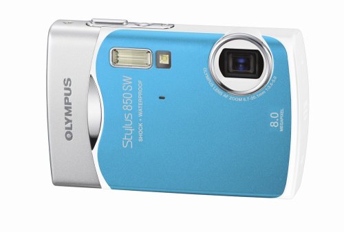 Olympus Stylus 850SW 8MP Digital Camera with 3x Optical Zoom (Blue)