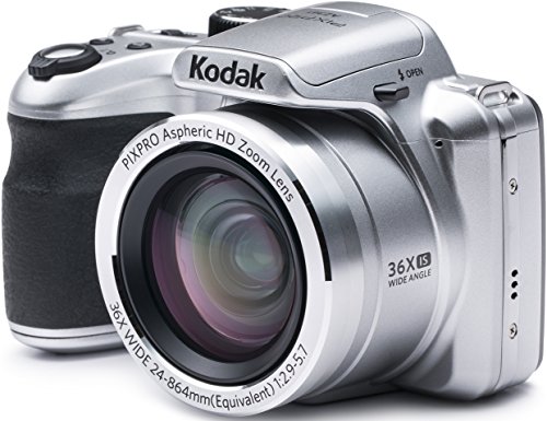 Kodak AZ361-WH PIXPRO Astro Zoom 16 MP Digital Camera with 36X Opitcal Zoom and 3" LCD Screen (White)