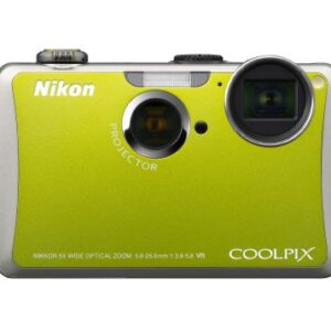 Nikon Coolpix S1100pj 14 MP Digital Camera with 5x Wide Angle Optical Vibration Reduction (VR) Zoom and 3-Inch LCD and Built-in Projector (Green)