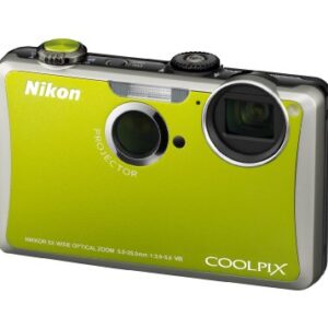 Nikon Coolpix S1100pj 14 MP Digital Camera with 5x Wide Angle Optical Vibration Reduction (VR) Zoom and 3-Inch LCD and Built-in Projector (Green)
