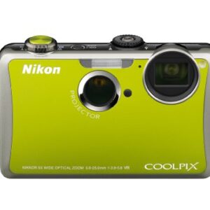 Nikon Coolpix S1100pj 14 MP Digital Camera with 5x Wide Angle Optical Vibration Reduction (VR) Zoom and 3-Inch LCD and Built-in Projector (Green)