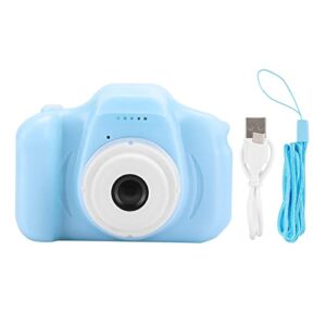 kenanlan kids camera, kids digital video cameras portable mini kids selfie camera toy with protective silicone cover, 2.0in tft color screen, christmas birthday gifts(blue)